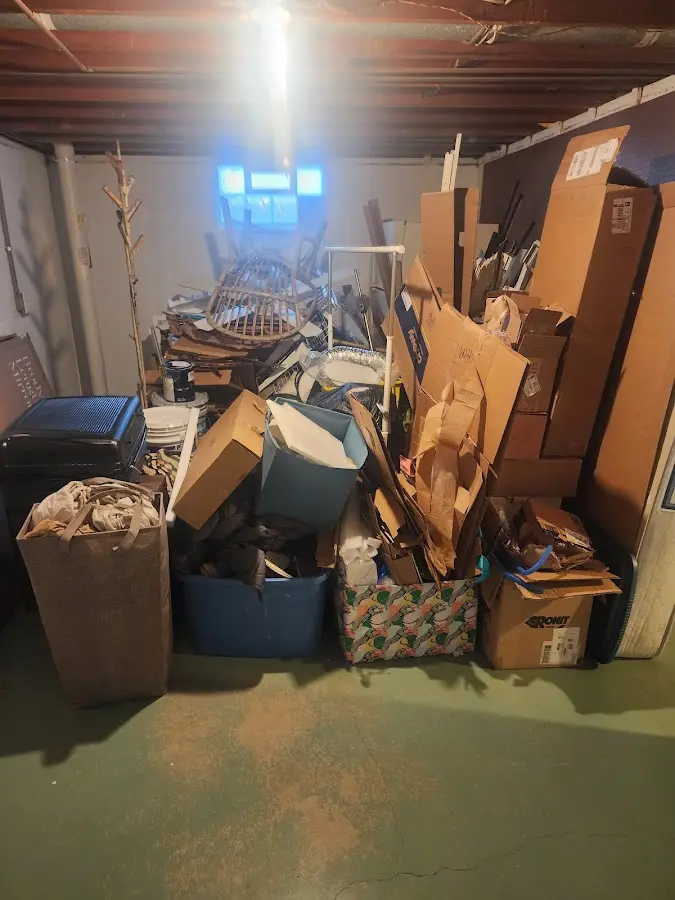 Roll-off dumpster container at job site for Construction Dumpster Rental in Alton